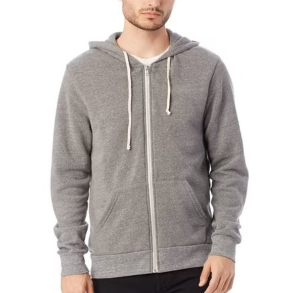 Hanes Brand Alernative Apparel Eco Gray Mens Hoodie Small AGS2B5065 - Picture 1 of 4